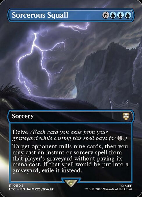 naokuroshop MTG [LTC][0504][青][R][EN][Sorcerous Squall]（foil） NM