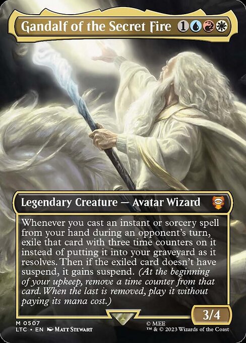 naokuroshop MTG [LTC][0507][多][M][EN][Gandalf of the Secret Fire]（foil） NM