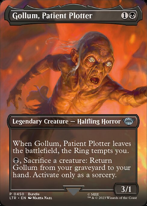 naokuroshop MTG [LTR][0450][黒][U][EN][忍耐強く企む者、ゴラム/Gollum, Patient Plotter] NM