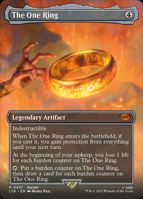 naokuroshop MTG [LTR][0451][茶][M][EN][一つの指輪/The One Ring]（foil） NM