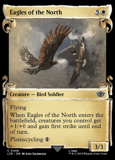 naokuroshop MTG [LTR][0458][白][C][EN][北方の大鷲/Eagles of the North]（foil） NM