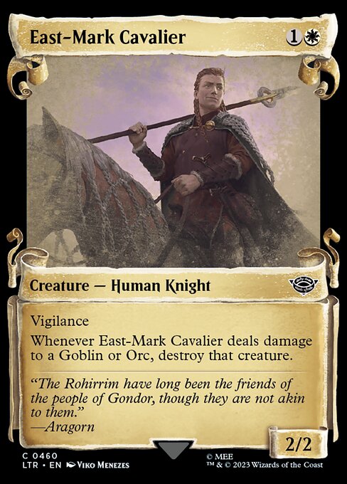 naokuroshop MTG [LTR][0460][白][C][EN][東マーク軍団の騎兵/East-Mark Cavalier]（foil） NM