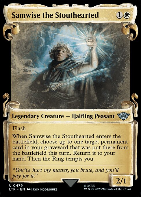 naokuroshop MTG [LTR][0479][白][U][EN][剛毅なるサムワイズ/Samwise the Stouthearted]（foil） NM