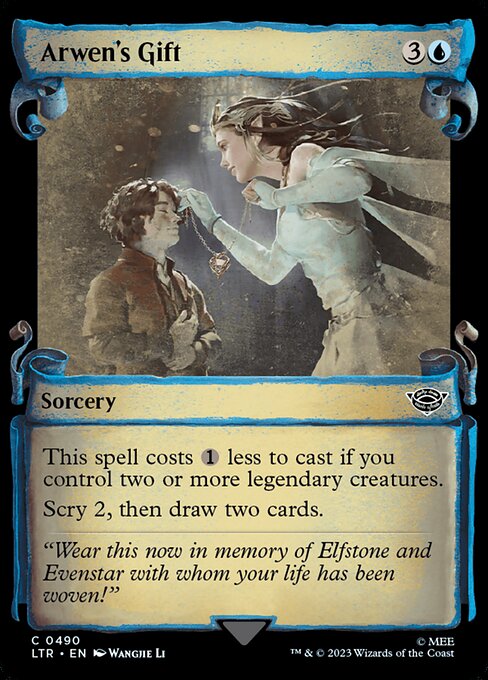 naokuroshop MTG [LTR][0490][青][C][EN][アルウェンの贈り物/Arwen's Gift]（foil） NM