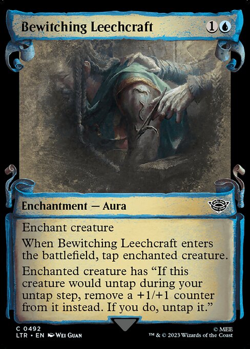 naokuroshop MTG [LTR][0492][青][C][EN][たぶらかしの呪い治療/Bewitching Leechcraft]（foil） NM