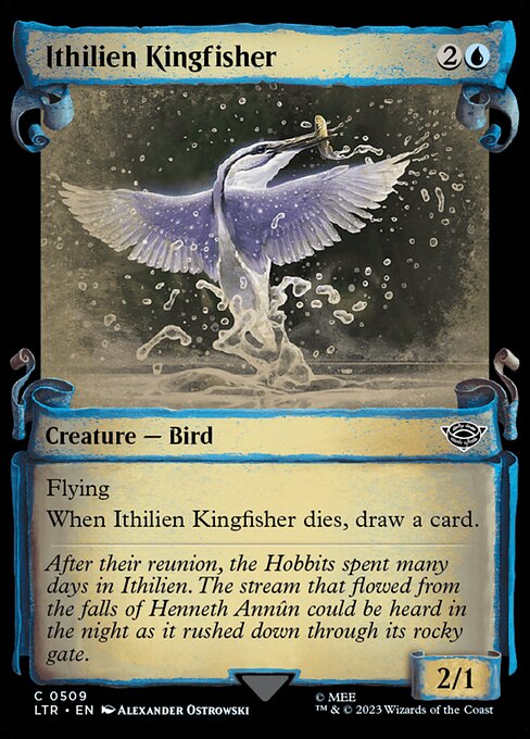 naokuroshop MTG [LTR][0509][青][C][EN][イシリアンのカワセミ/Ithilien Kingfisher]（foil） NM