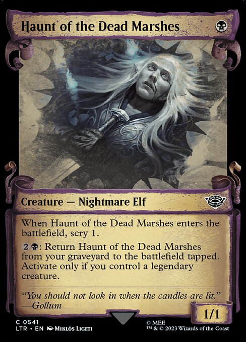 naokuroshop MTG [LTR][0541][黒][C][EN][死者の沼地の亡者/Haunt of the Dead Marshes]（foil） NM