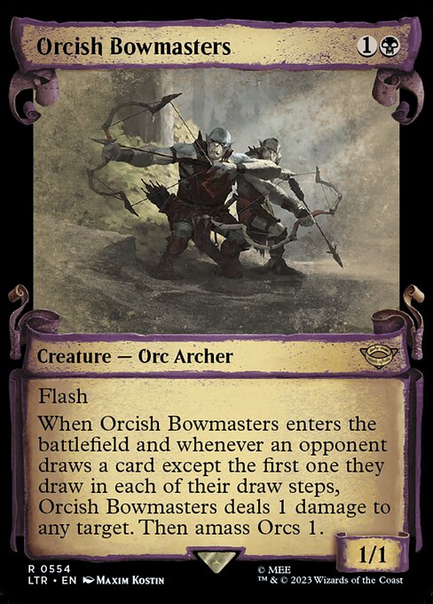 naokuroshop MTG [LTR][0554][黒][R][EN][オークの弓使い/Orcish Bowmasters] NM