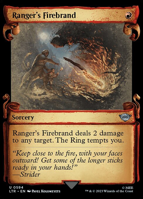 naokuroshop MTG [LTR][0594][赤][U][EN][レンジャーの松明/Ranger's Firebrand]（foil） NM