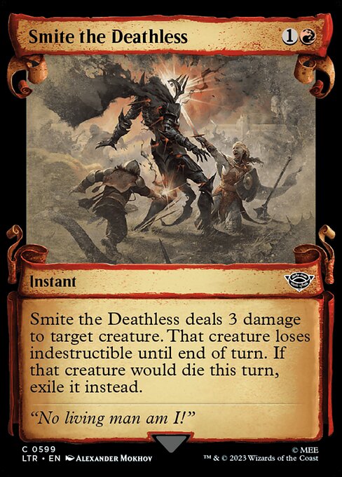 naokuroshop MTG [LTR][0599][赤][C][EN][不死者の討滅/Smite the Deathless]（foil） NM