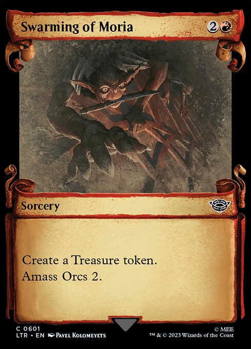 naokuroshop MTG [LTR][0601][赤][C][EN][群がるモリアのやから/Swarming of Moria]（foil） NM