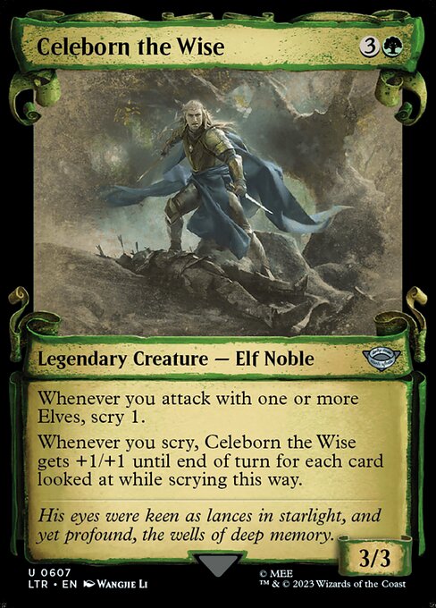 naokuroshop MTG [LTR][0607][緑][U][EN][賢者ケレボルン/Celeborn the Wise]（foil） NM