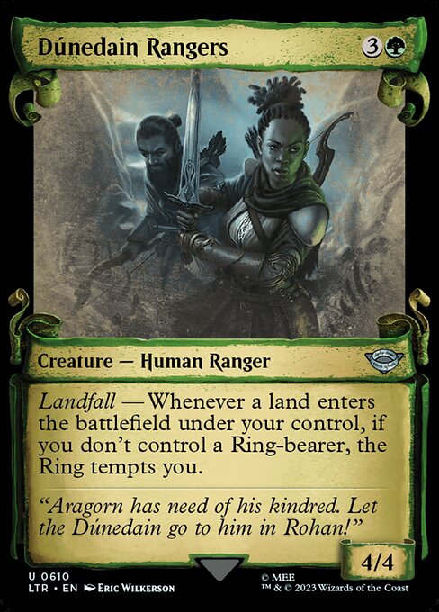 naokuroshop MTG [LTR][0610][緑][U][EN][ドゥネダインのレンジャー/Dunedain Rangers]（foil） NM