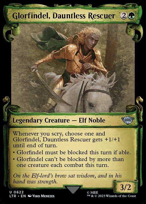 naokuroshop MTG [LTR][0622][緑][U][EN][勇敢なる救い手、グロールフィンデル/Glorfindel, Dauntless Rescuer]（foil） NM