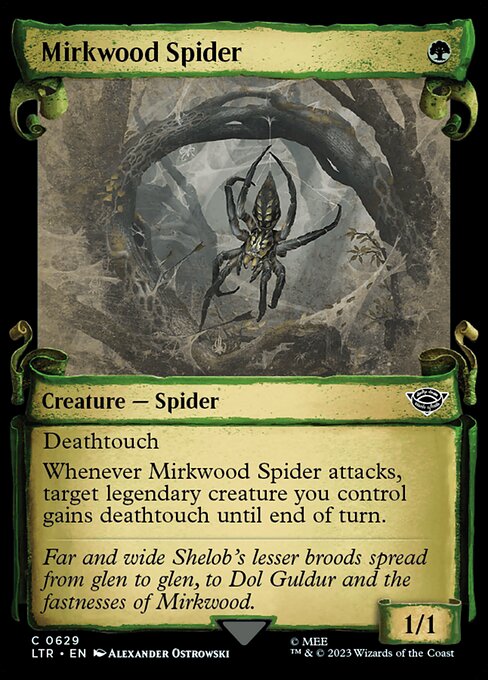 naokuroshop MTG [LTR][0629][緑][C][EN][闇の森の蜘蛛/Mirkwood Spider]（foil） NM