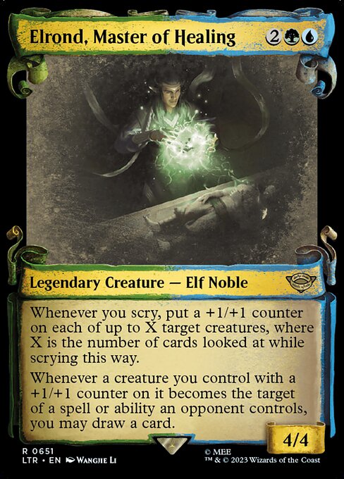 naokuroshop MTG [LTR][0651][多][R][EN][医術の大家、エルロンド/Elrond, Master of Healing]（foil） NM