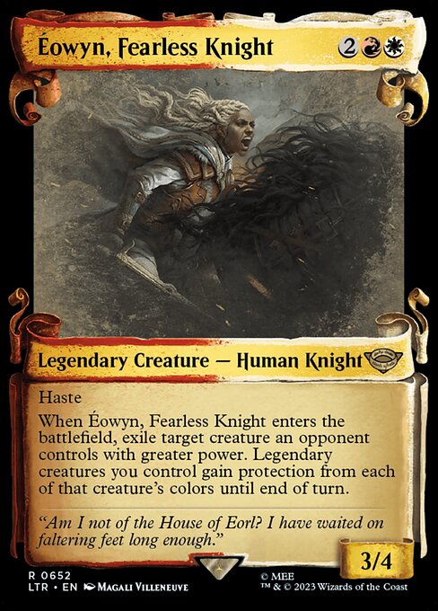 naokuroshop MTG [LTR][0652][多][R][EN][恐れを知らぬ騎士、エオウィン/Éowyn, Fearless Knight]（foil） NM