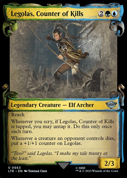 naokuroshop MTG [LTR][0663][多][U][EN][打破数を競う者、レゴラス/Legolas, Counter of Kills]（foil） NM