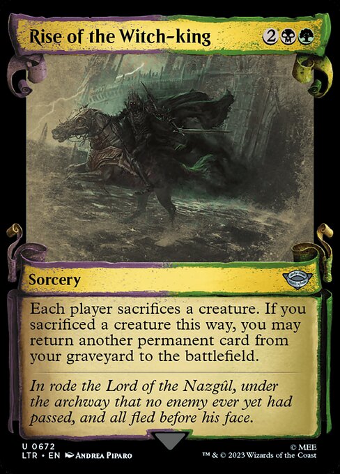 naokuroshop MTG [LTR][0672][多][U][EN][魔王の台頭/Rise of the Witch-king]（foil） NM