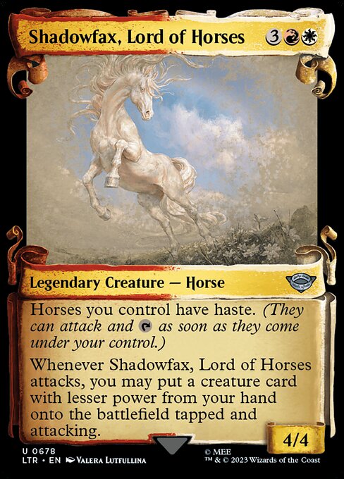 naokuroshop MTG [LTR][0678][多][U][EN][馬の王者、飛蔭/Shadowfax, Lord of Horses] NM