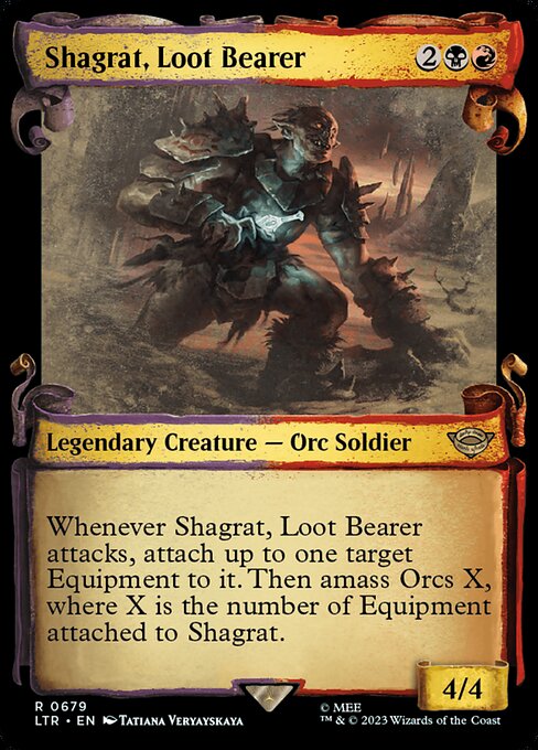 naokuroshop MTG [LTR][0679][多][R][EN][戦利品運び、シャグラト/Shagrat, Loot Bearer]（foil） NM