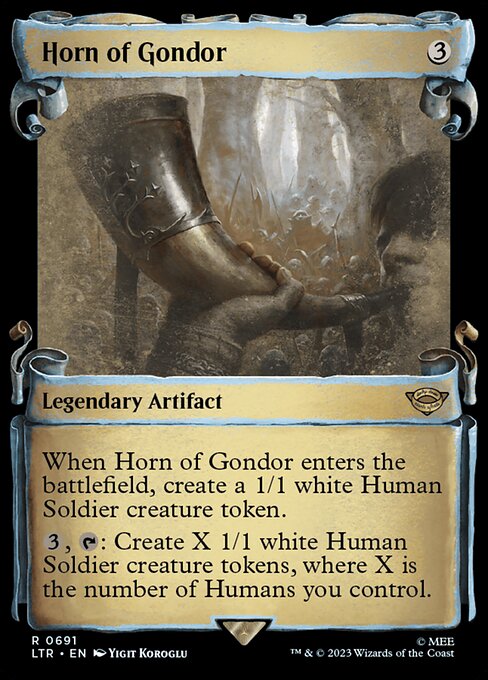 naokuroshop MTG [LTR][0691][茶][R][EN][ゴンドールの角笛/Horn of Gondor] NM