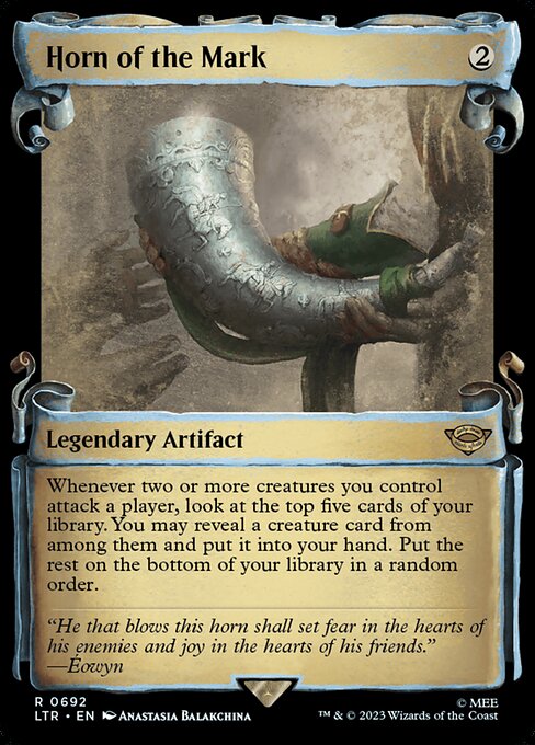 naokuroshop MTG [LTR][0692][茶][R][EN][印の角笛/Horn of the Mark]（foil） NM