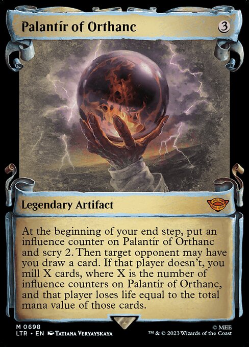 naokuroshop MTG [LTR][0698][茶][M][EN][オルサンクのパランティール/Palantír of Orthanc]（foil） NM