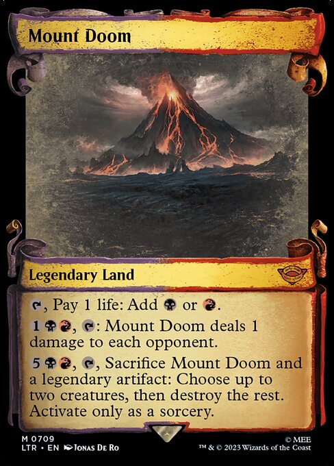 naokuroshop MTG [LTR][0709][土地][M][EN][滅びの山/Mount Doom]（foil） NM