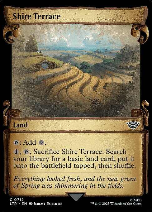 naokuroshop MTG [LTR][0712][土地][C][EN][ホビット庄の段々畑/Shire Terrace]（foil） NM