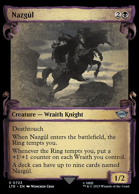 naokuroshop MTG [LTR][0723][黒][U][EN][ナズグル/Nazgul] NM