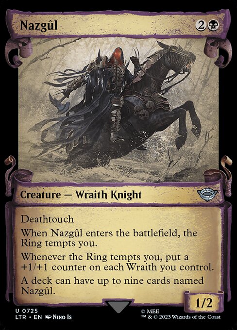 naokuroshop MTG [LTR][0725][黒][U][EN][ナズグル/Nazgul] NM