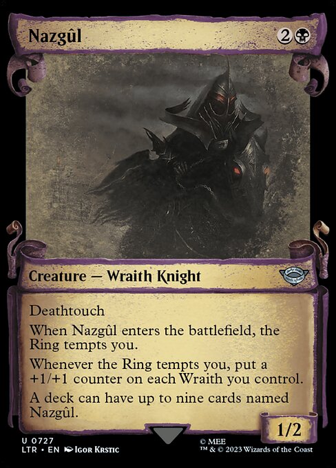 naokuroshop MTG [LTR][0727][黒][U][EN][ナズグル/Nazgul] NM