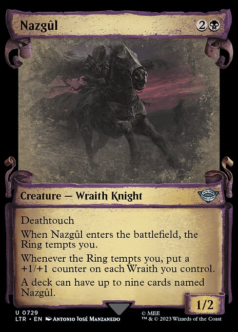 naokuroshop MTG [LTR][0729][黒][U][EN][ナズグル/Nazgul] NM