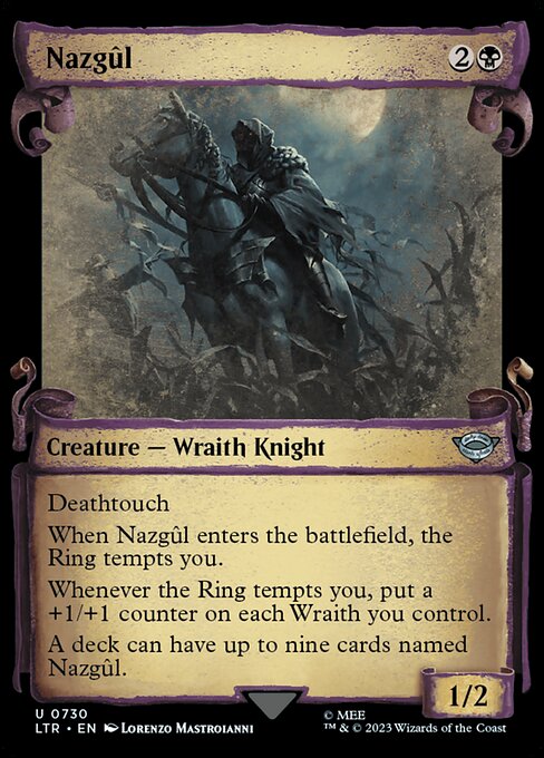 naokuroshop MTG [LTR][0730][黒][U][EN][ナズグル/Nazgul]（foil） NM