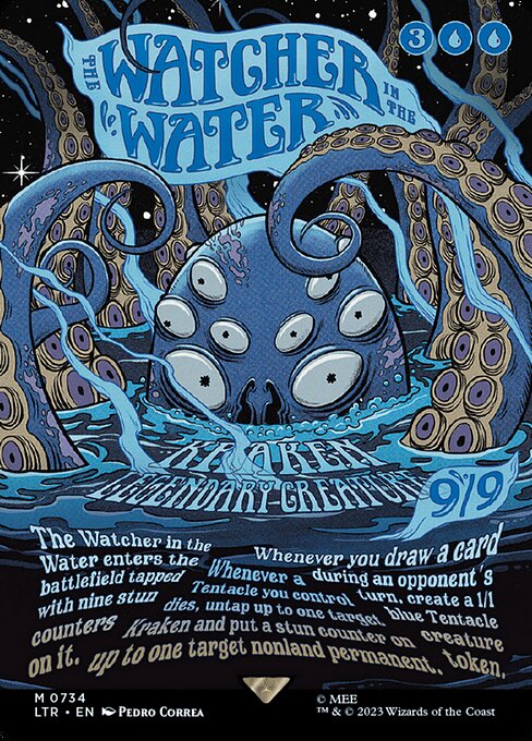 naokuroshop MTG [LTR][0734][青][M][EN][水中の監視者/The Watcher in the Water]（foil） NM