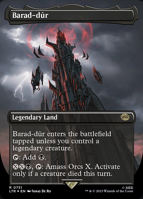 naokuroshop MTG [LTR][0751][土地][R][EN][バラド＝ドゥール/Barad-dur] NM