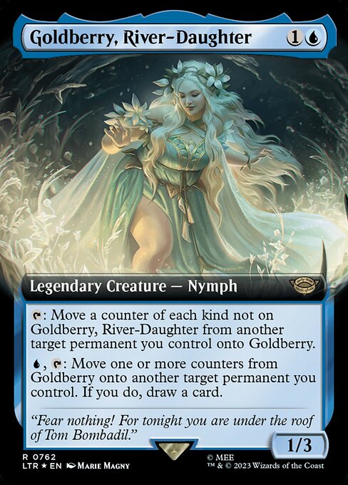 naokuroshop MTG [LTR][0762][青][R][EN][川の娘、ゴールドベリ/Goldberry, River-Daughter] NM