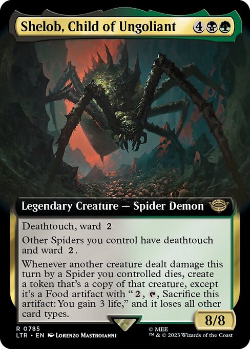 naokuroshop MTG [LTR][0785][多][R][EN][ウンゴリアントの末裔、シェロブ/Shelob, Child of Ungoliant] NM