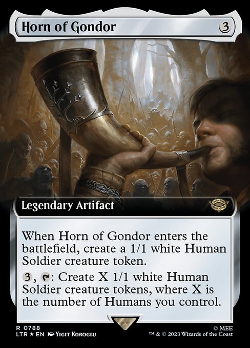 naokuroshop MTG [LTR][0788][茶][R][EN][ゴンドールの角笛/Horn of Gondor] NM