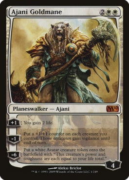 naokuroshop MTG [M10][001][白][M][EN][黄金のたてがみのアジャニ/Ajani Goldmane] NM