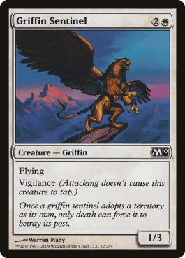 naokuroshop MTG [M10][012][白][C][EN][グリフィンの歩哨/Griffin Sentinel] NM