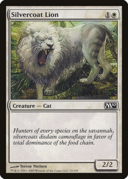 naokuroshop MTG [M10][032][白][C][EN][銀毛のライオン/Silvercoat Lion] NM