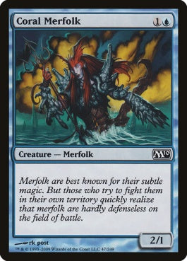 naokuroshop MTG [M10][047][青][C][EN][珊瑚マーフォーク/Coral Merfolk] NM