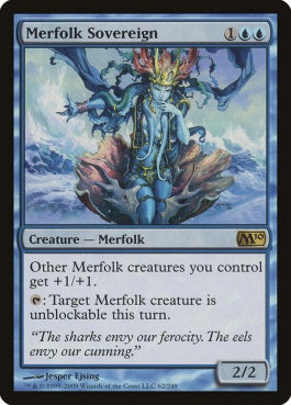 naokuroshop MTG [M10][062][青][R][EN][マーフォークの君主/Merfolk Sovereign] NM