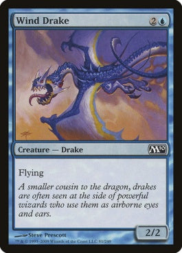 naokuroshop MTG [M10][081][青][C][EN][風のドレイク/Wind Drake] NM