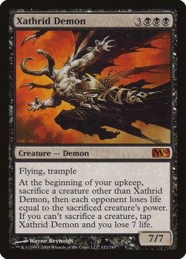 naokuroshop MTG [M10][122][黒][M][EN][ザスリッドの悪魔/Xathrid Demon] NM