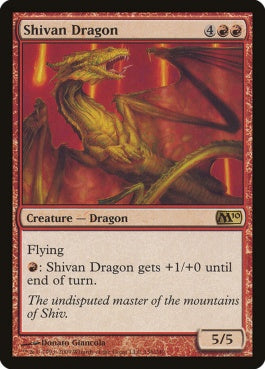 naokuroshop MTG [M10][156][赤][R][EN][シヴ山のドラゴン/Shivan Dragon] NM