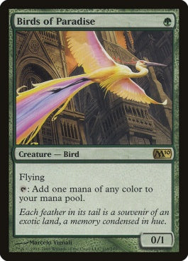 naokuroshop MTG [M10][168][緑][R][EN][極楽鳥/Birds of Paradise] NM