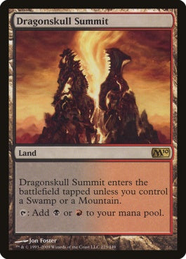 naokuroshop MTG [M10][223][土地][R][EN][竜髑髏の山頂/Dragonskull Summit] NM